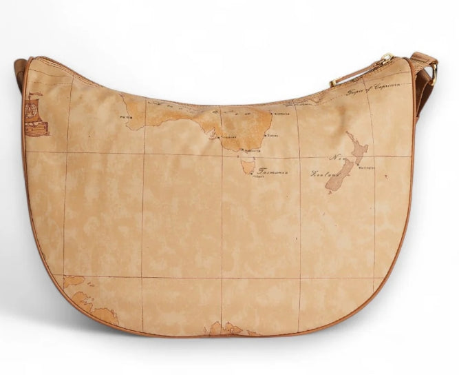 Alviero Martini 1A Classe Tracolla Mezzaluna Grande Geo Soft C S008 6001 Col 0010 Natural